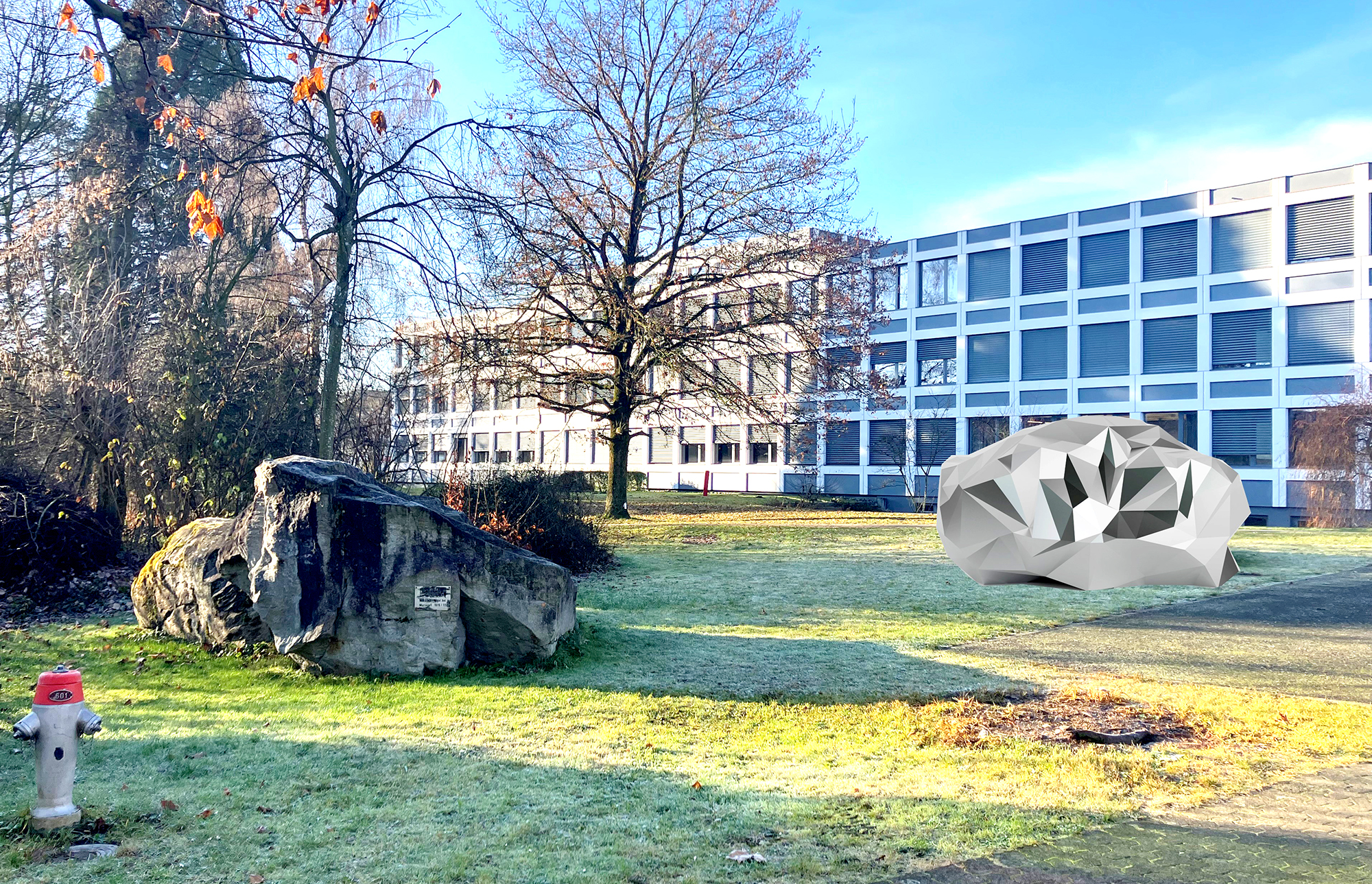 Wettbewerb Kunst am Bau an der Kanti Reussbühl - Siegerprojekt von Christian Kathriner und Sebastian Uzni