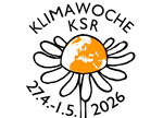 Blume und die Welt in der Mitte. Symbol für die Klimawoche an der Kantonsschule Reussbühl
