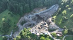 Drohnenaufnahme Geschiebesammler Altdorfbach Vitznau