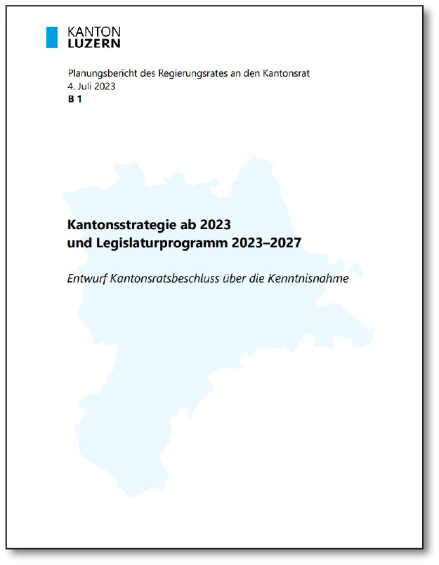 Kantonsstrategie Legislaturprogramm 2023-2027