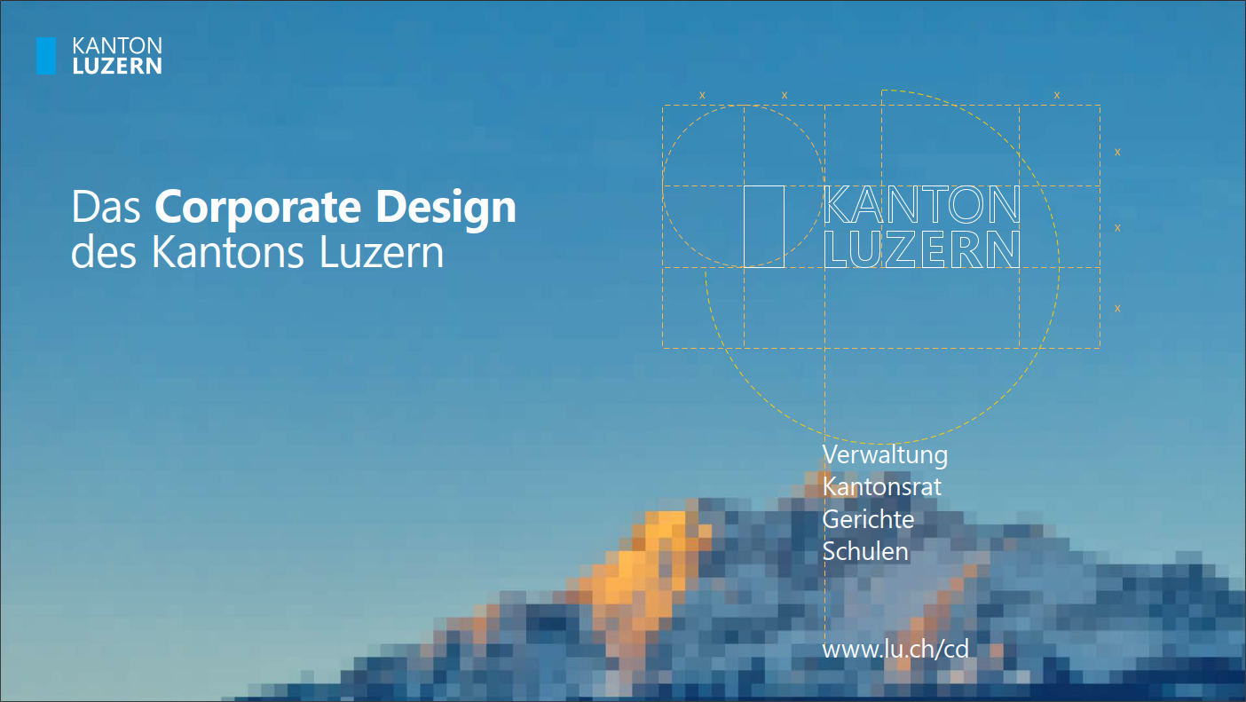 Informationen zum Corporate Design des Kantons Luzern (internet Link: nur aus dem LUNet abrufbar, für Informationen zum CD wenden Sie sich an information@lu.ch)