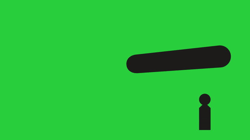 Kampagnen-Logo "Stopp Gewalt!" animiert