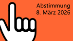 Abstimmungsplakat für März 