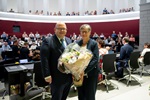 Regierungspräsident Armin Hartmann und Kantonsratspräsidentin Angela Lüthold nach der Wahl