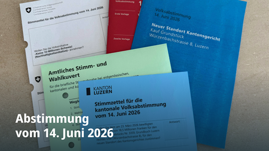 Abstimmungsunterlagen für die Volksabstimmung vom 14. Juni 2026