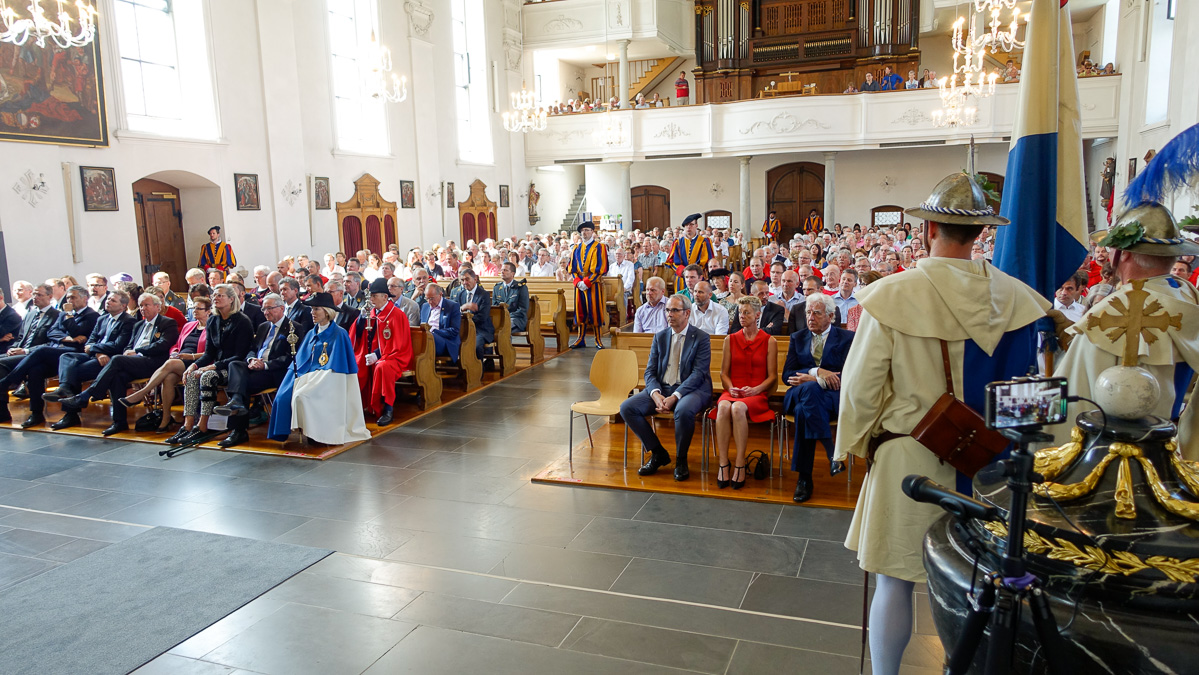 Die Gedenkfeier ist wie jedes Jahr gut besucht.