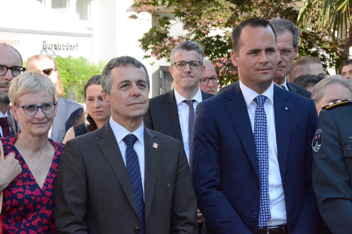 Paola Rodoni Cassis, Bundesrat Ignazio Cassis und der Luzerner Ständerat Damian Müller